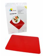 Anti-slip mat rechthoekig - rood - 35,5 x 25,5 cm